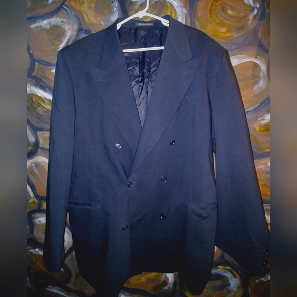 Enzo Tovare Collection Men's Black Overcoat - Picture 1 of 2